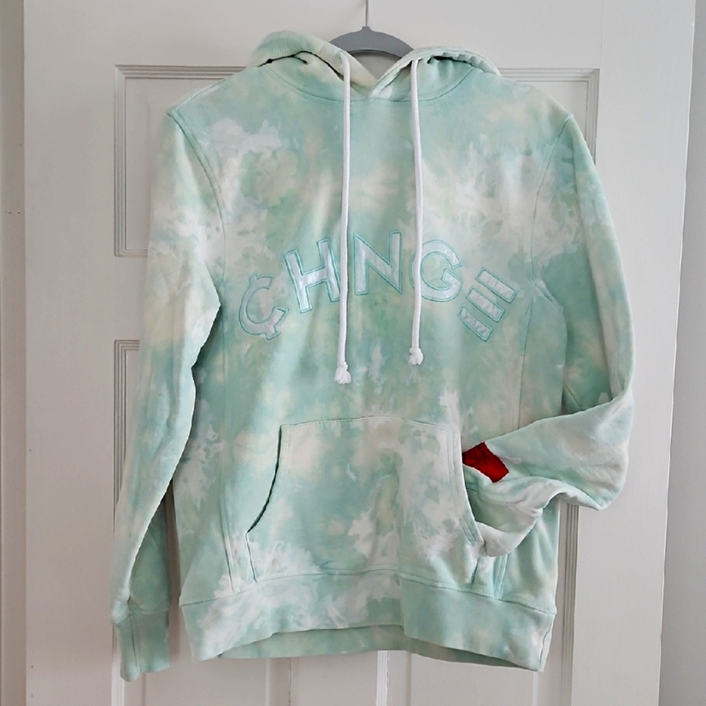 CHNGE Mint Green Tie-Dye Hoodie Size Small